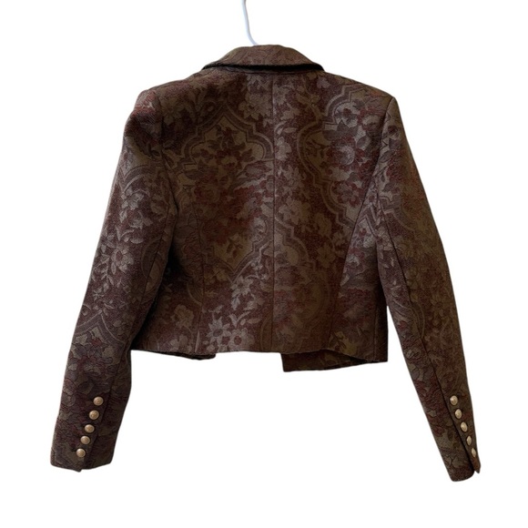 L’AGENCE Jen Cropped Blazer Multi Tapestry Sz 6 - Picture 4 of 9